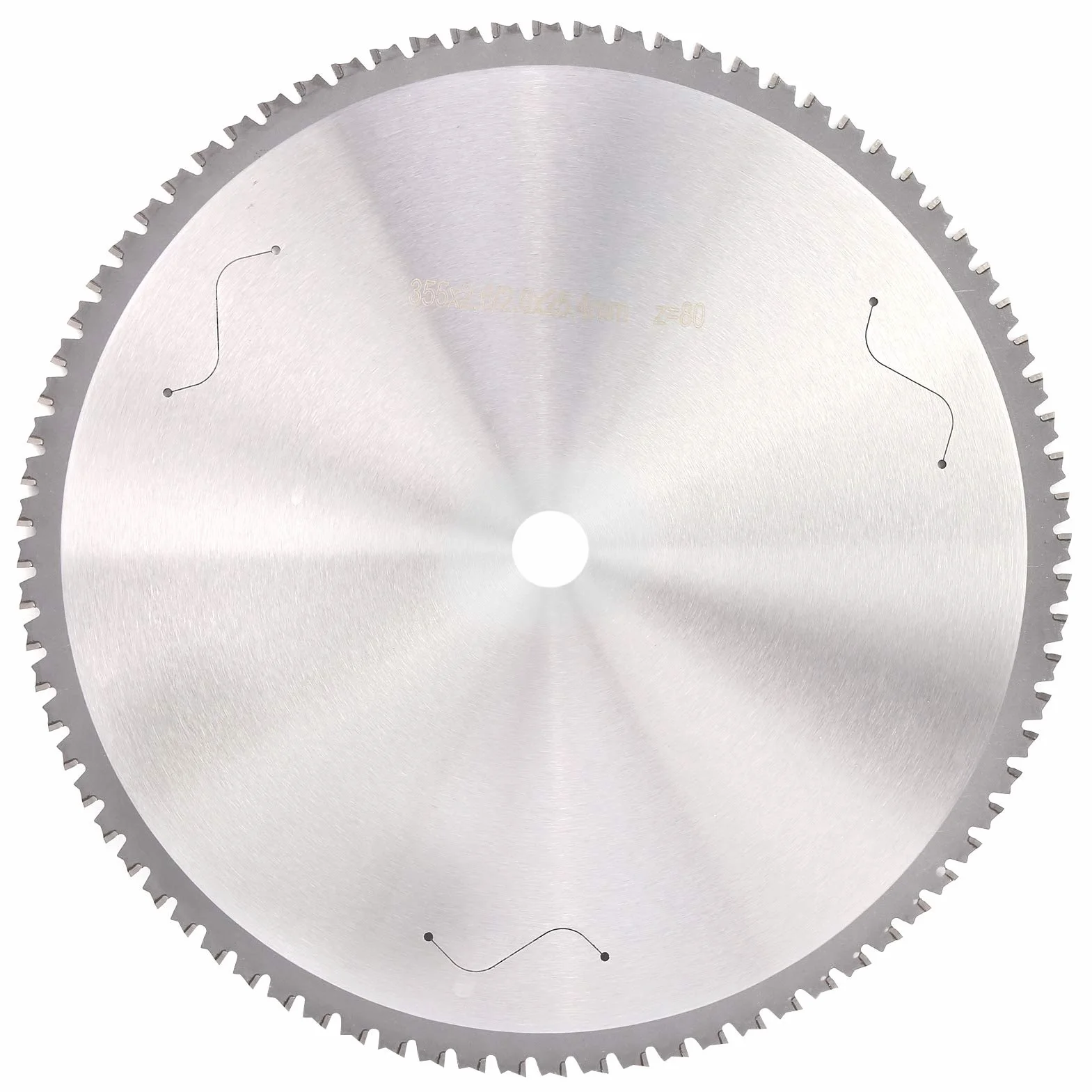 Lama per Circolare Disco Taglio per Metalli 80T Acciaio Ad Alta velocità 355 X 2,6 X 2,0 X 25,4 Mm Accessori Professionali per l'uso