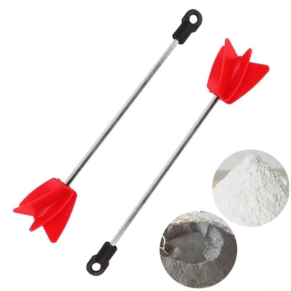 2 punte per miscelatore per vernice per resina epossidica, attacco per trapano elettrico con gambo da 1/4", lunghezza 300 mm con paletta per agitazione da 65 mm, compatibile con la maggior parte dei