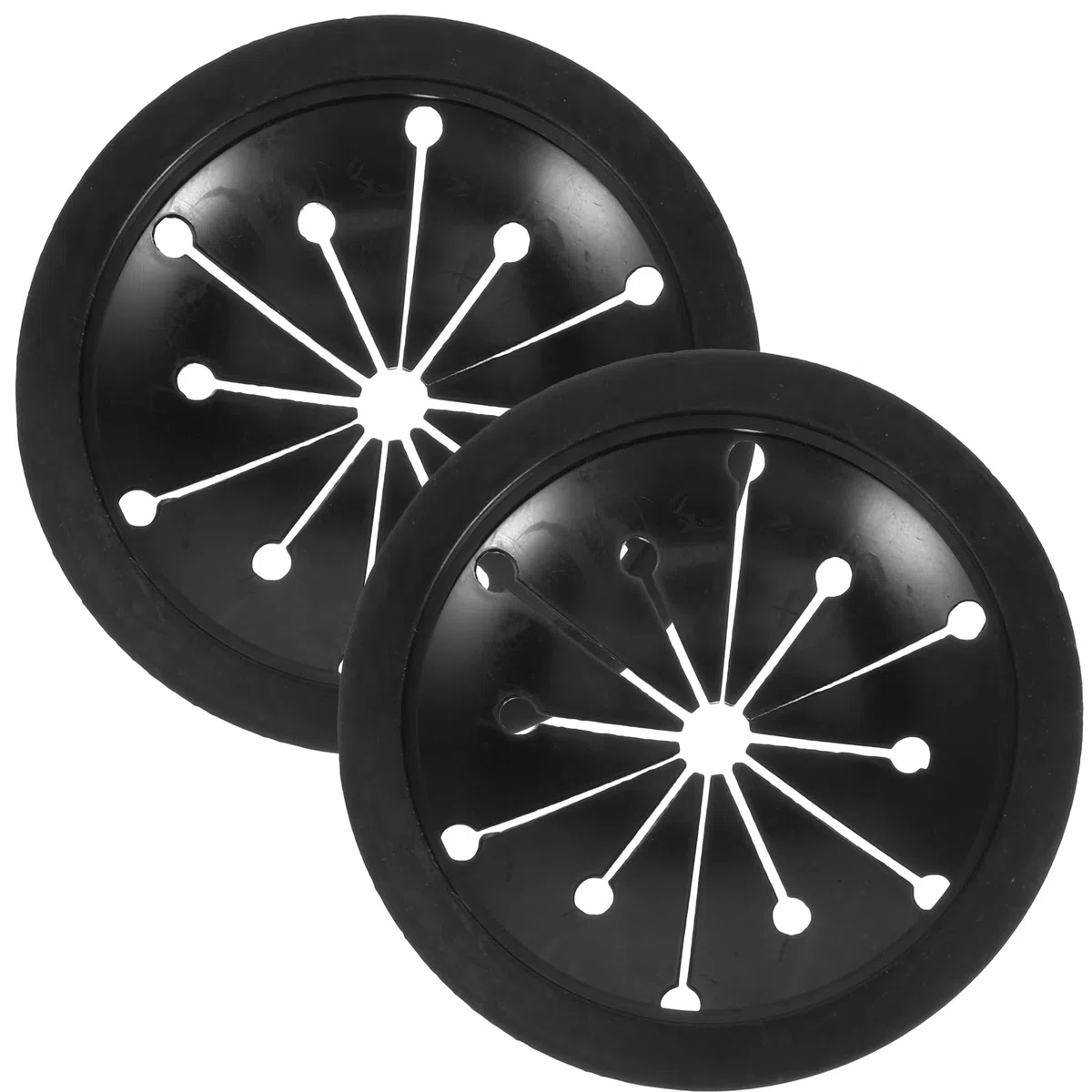 Toyvian 2 Pezzi Tritarifiuti Splash Guard Dissipatore Setaccio Copri-Rifiuti Accessori per Rifiuti Accessori Nero, Insert De Vidange En Caoutchouc pour évier De Cuisine