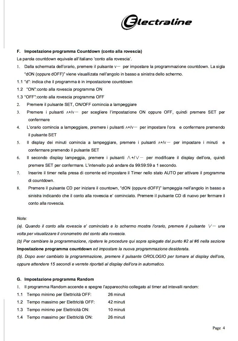 Electraline 58102 Programmatore Timer Digitale, Programmi Settimanali e Giornalieri, Presa Italiana, Bianco, 10/16A