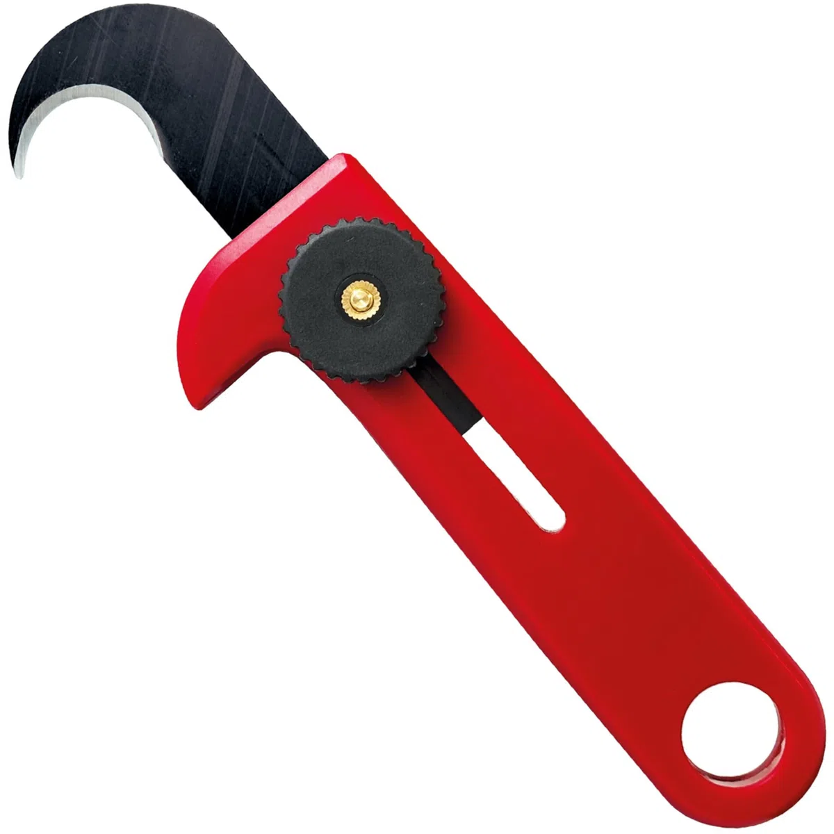 MASTERBRICO Cutter a Uncino Professionale Maxi Mass 170 mm – Lama Ultra Affilata in Acciaio al Manganese da 0,8 mm, Ideale per Guaine, Cordami, Imballaggi, Agricoltura, Edilizia