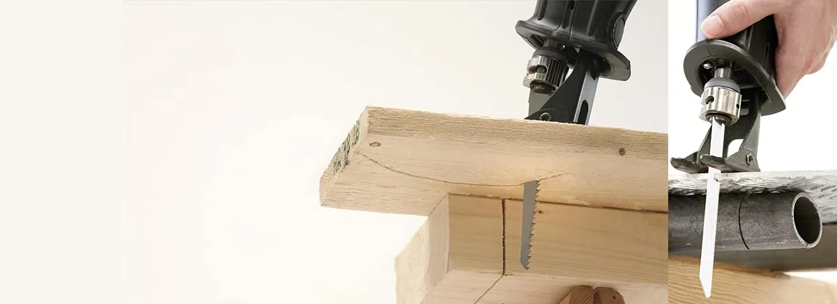 kwb Ogni 4 x Bi Sabre Set 8 pezzi seghe Recripro, lame per legno e metallo con gambo universale, adatte a tutte le code di volpe elettriche