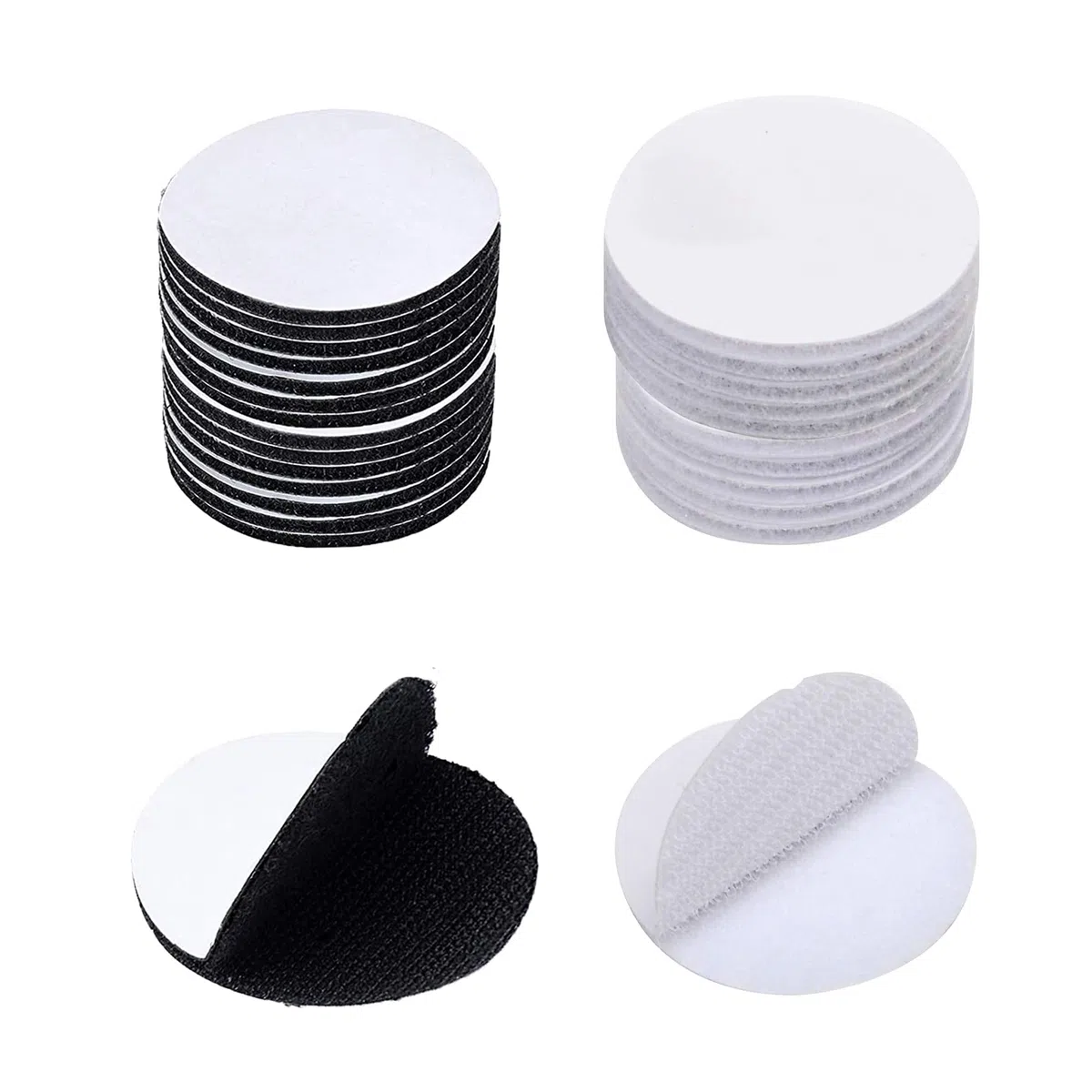 Arlent - Punti adesivi in , autoadesivi, 60 pezzi, diametro adatto per carta, plastica, vetro, pelle, metallo (30 paia, 30 mm)