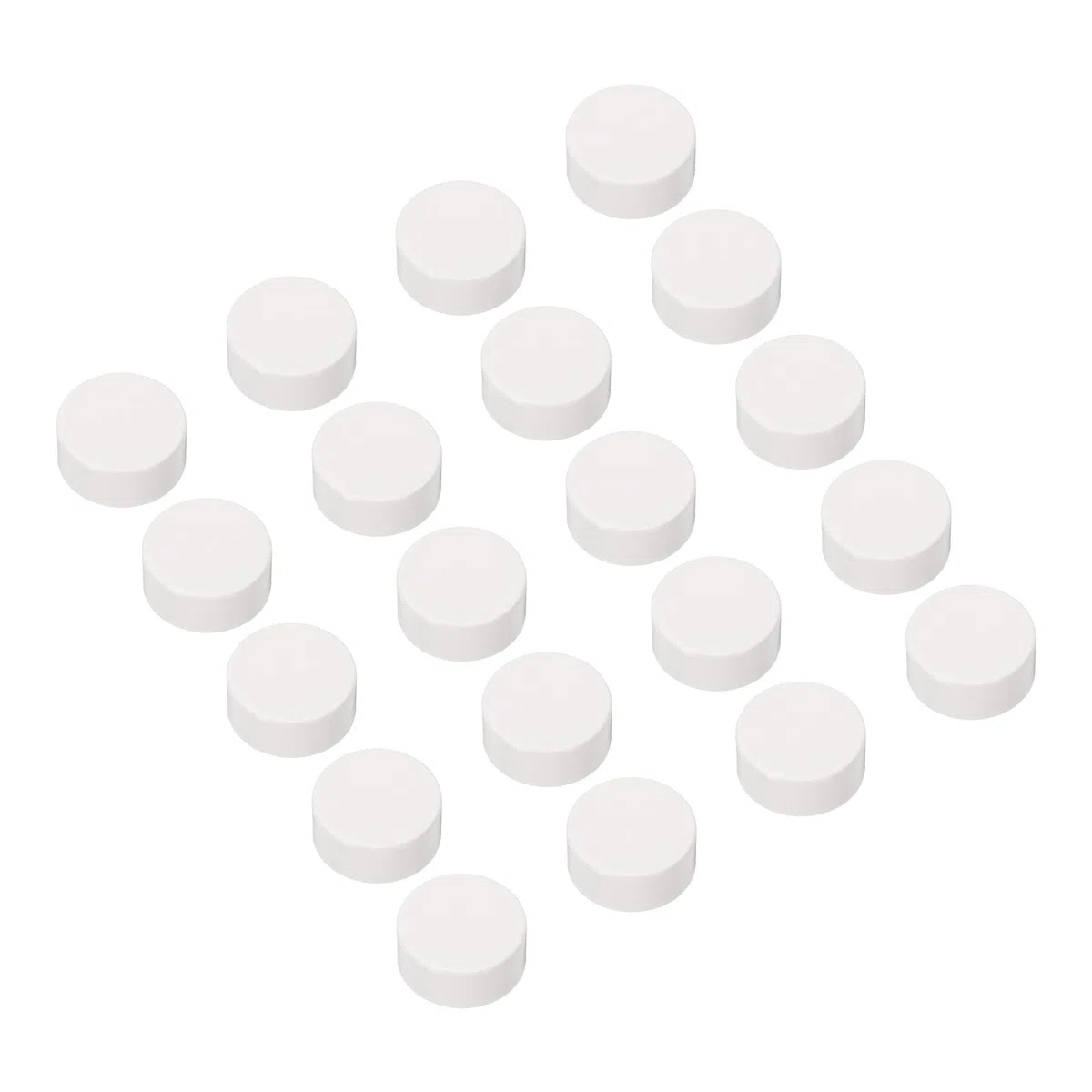 QUARKZMAN Copritubi Pvc, Tappi Terminali per Tubi, Tappi Terminali Interni Pvc da 32 Mm, Tappi Rotondi per Condotti Elettrici, 20pz