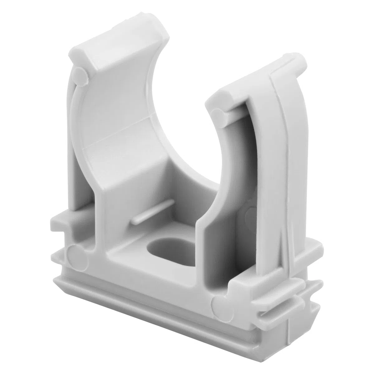 Gewiss SUPPORTO A CLIPS IN POLIMERO ANTICHOC - 20 mm - GRIGIO RAL 7035 (25 pezzi)