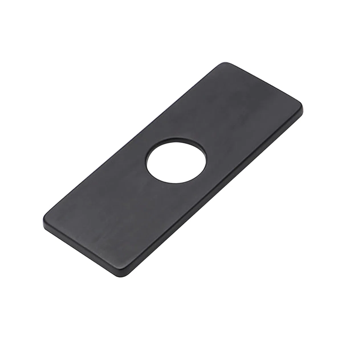 Copertura per foro lavello in acciaio inossidabile da 4 pollici, piastra per rubinetto da cucina, copertura per foro lavello da bagno, colore nero, 1 unità