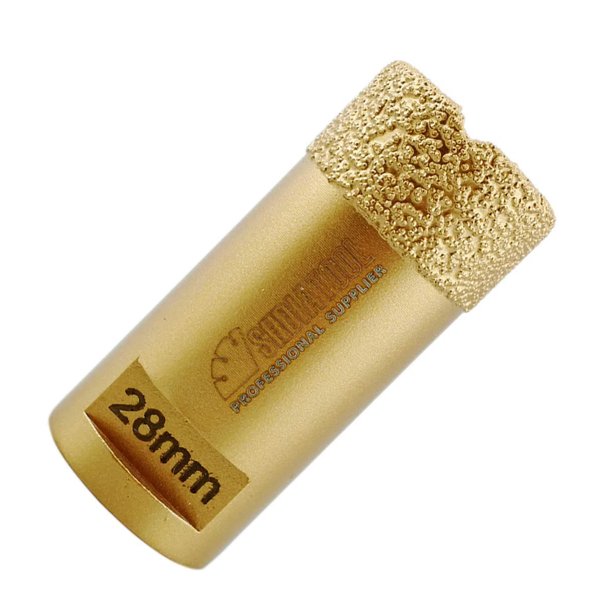 SHDIATOOL - 1 pezzo Golden Dry Diamond Drill Core Bit Vacuum Brazed Drilling Porcelain Tile Granite Marble