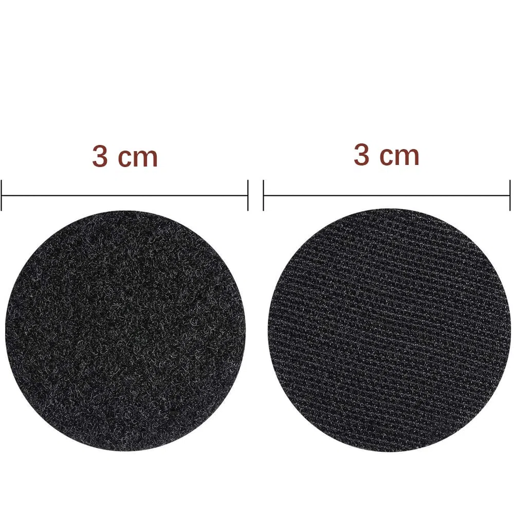 Arlent - Punti adesivi in , autoadesivi, 60 pezzi, diametro adatto per carta, plastica, vetro, pelle, metallo (30 paia, 30 mm)