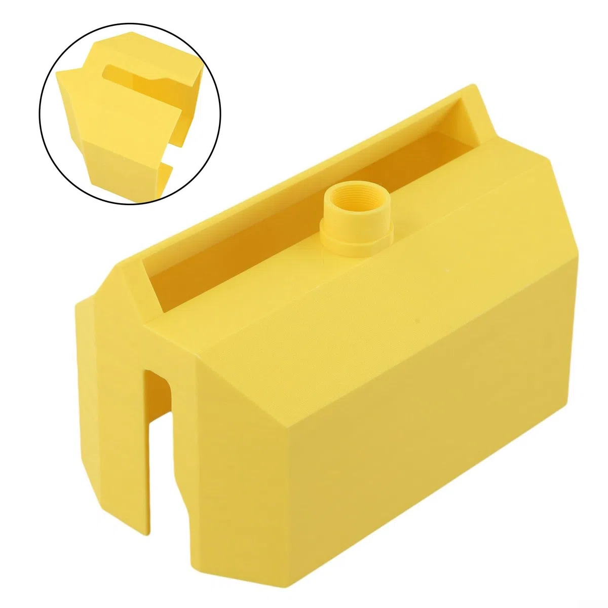 Pulitore per rulli di vernice da 9 pollici, lavaggio rapido con adattatore girevole per schiuma e microfibra, robusto strumento in plastica per risparmiare acqua, giallo