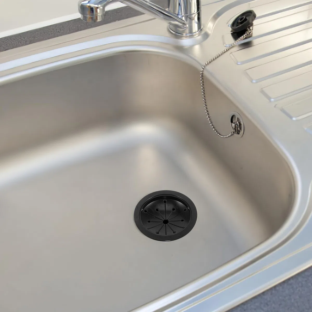 Toyvian 2 Pezzi Tritarifiuti Splash Guard Dissipatore Setaccio Copri-Rifiuti Accessori per Rifiuti Accessori Nero, Insert De Vidange En Caoutchouc pour évier De Cuisine