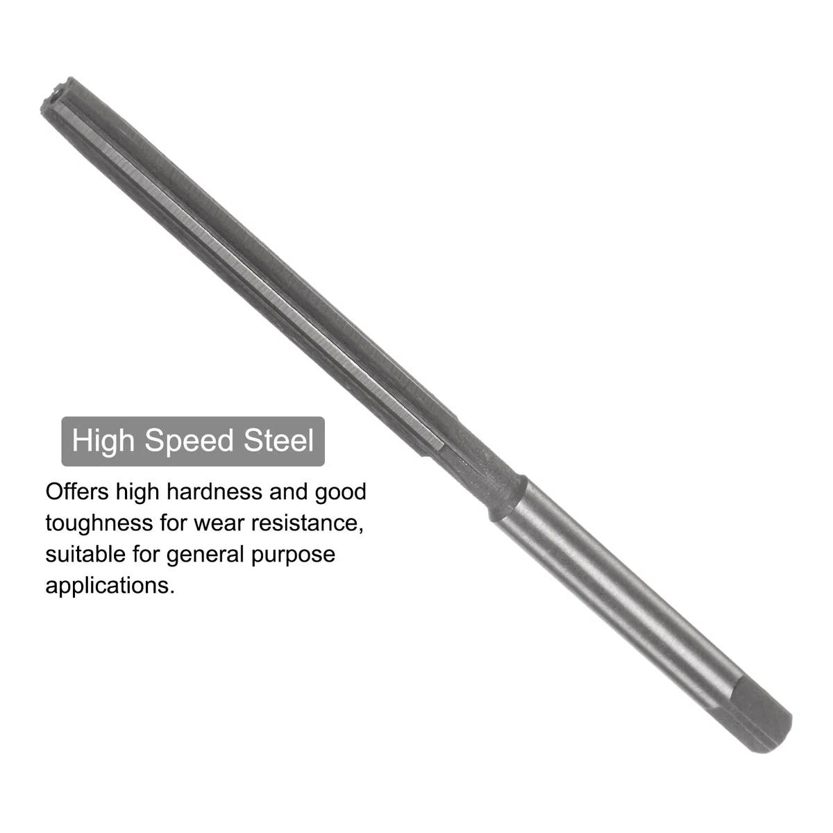 QUARKZMAN Alesatori a Mano, 5mm H7 Punta Trapano Alesatore Metrico per Alesatura Fori in Metallo Legno, Flauto Dritto in Acciaio ad Alta Velocità (HSS) Strumento