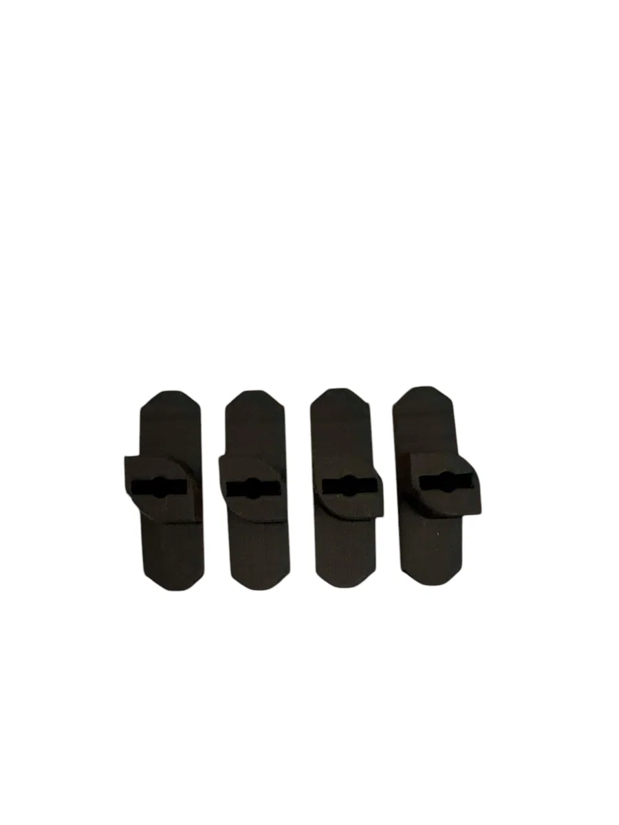 Ganci A Vite Per Pannello Acustico, Larghezza 10 Mm, Pannelli Acustici, Pannelli Acustici, 4 Pezzi, Non Sono Necessarie Forature (10 Mm Di Larghezza)