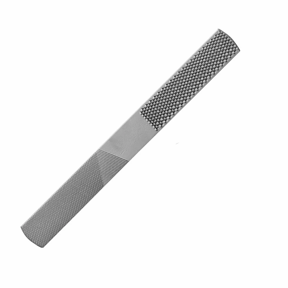 Lima multifunzione 4 in 1 in acciaio ad alto tenore di carbonio, lima per legno con affilatura piatta/semicircolare per la lavorazione del legno, lima fai da te per utensili manuali per legno, metallo