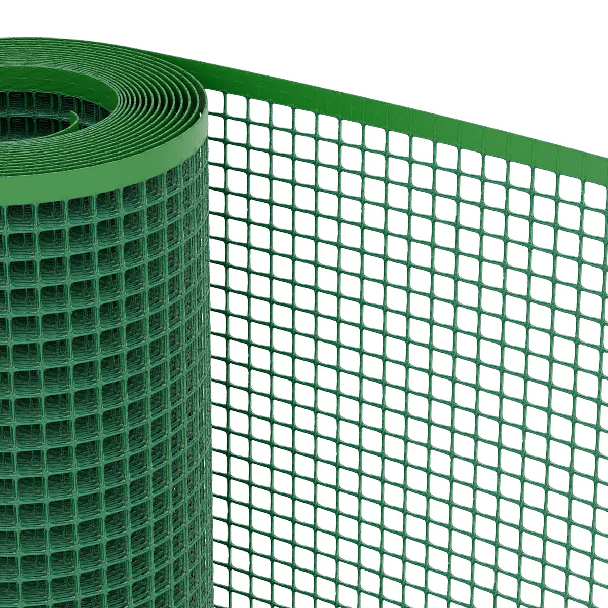 TENAX Quadra 20 Verde 0,50 x 5 m, Rete Protettiva in Plasticaper Cancelli, Recinzioni e Balconi