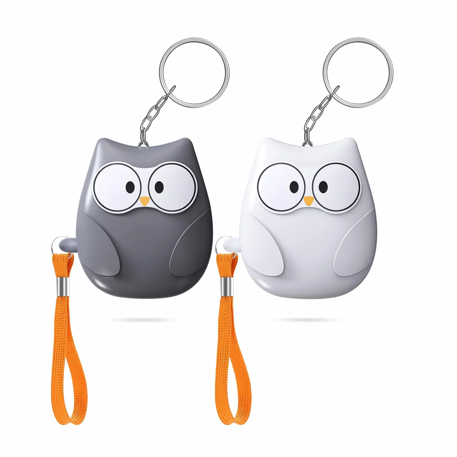 Qoosea 2 allarmi personali con allarme tascabile da 130 dB di emergenza, allarme di sicurezza personale, portachiavi con luce a LED, per bambini e donne anziane