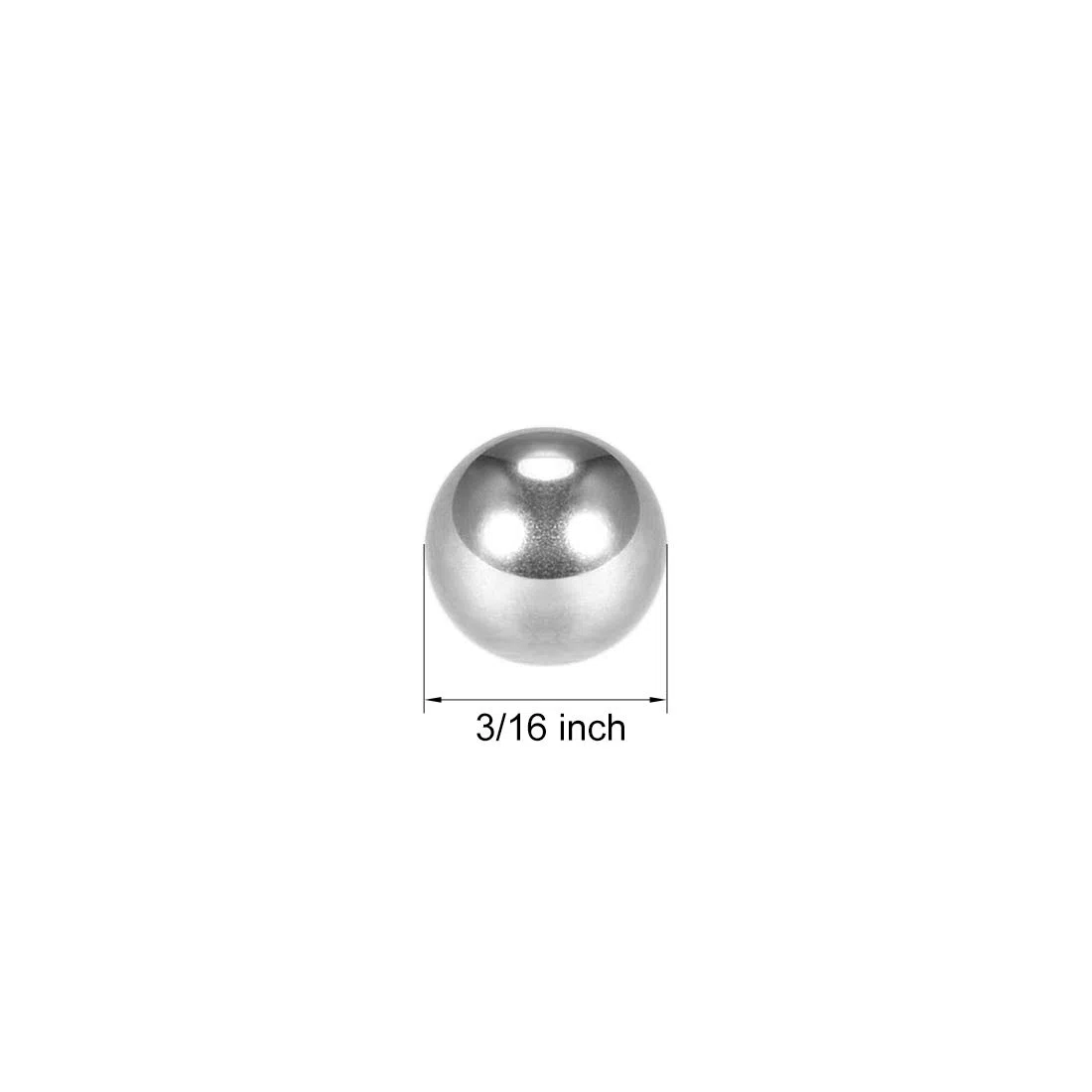 PATIKIL 3/16" Precision Sfere, 100pz Cuscinetto Sfere Cromo Acciaio G25