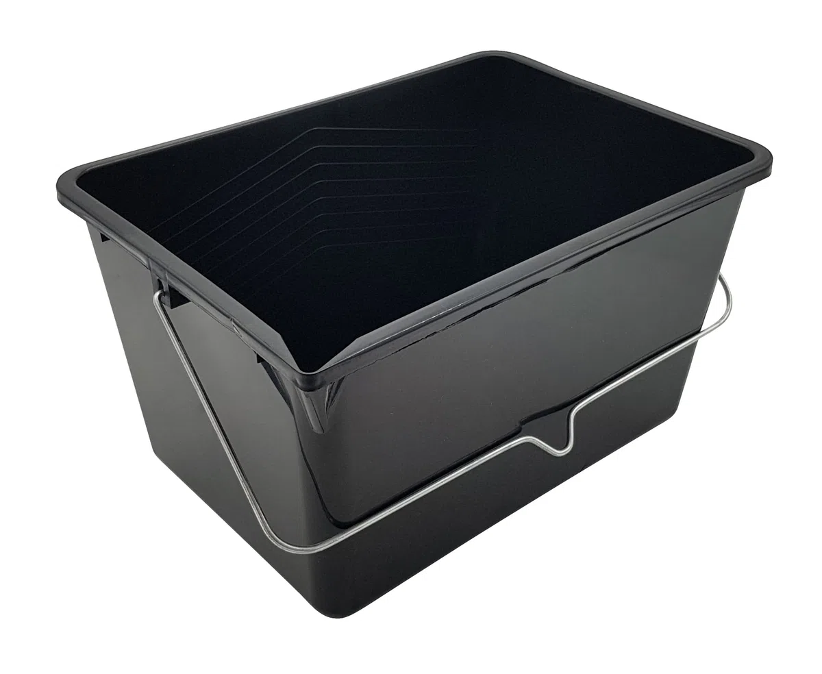 Nespoli Secchio per pittura da 12 l, grande, con manico in metallo, colore nero