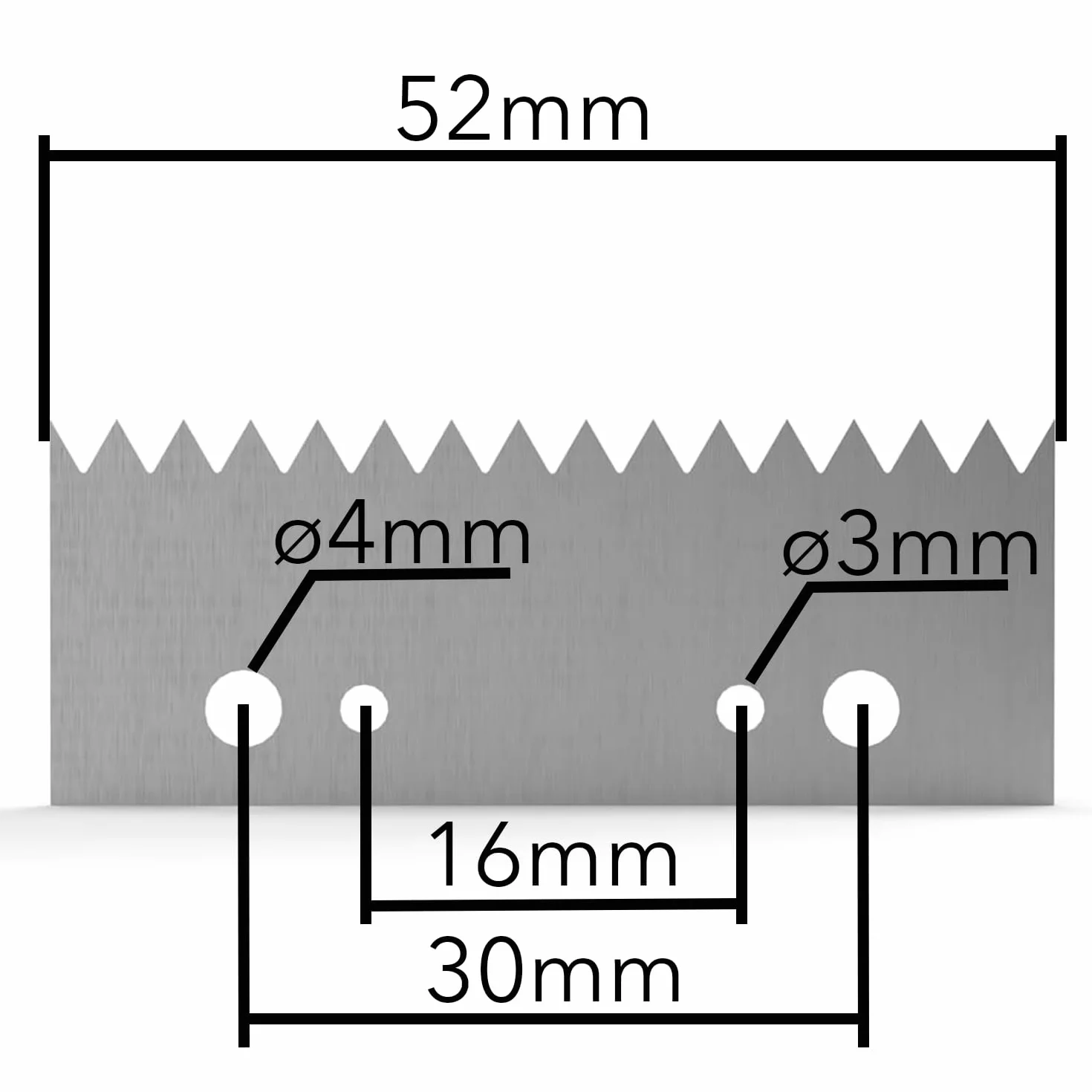 Confezione da 5 lame di ricambio per distributore manuale di nastro adesivo da 50 mm