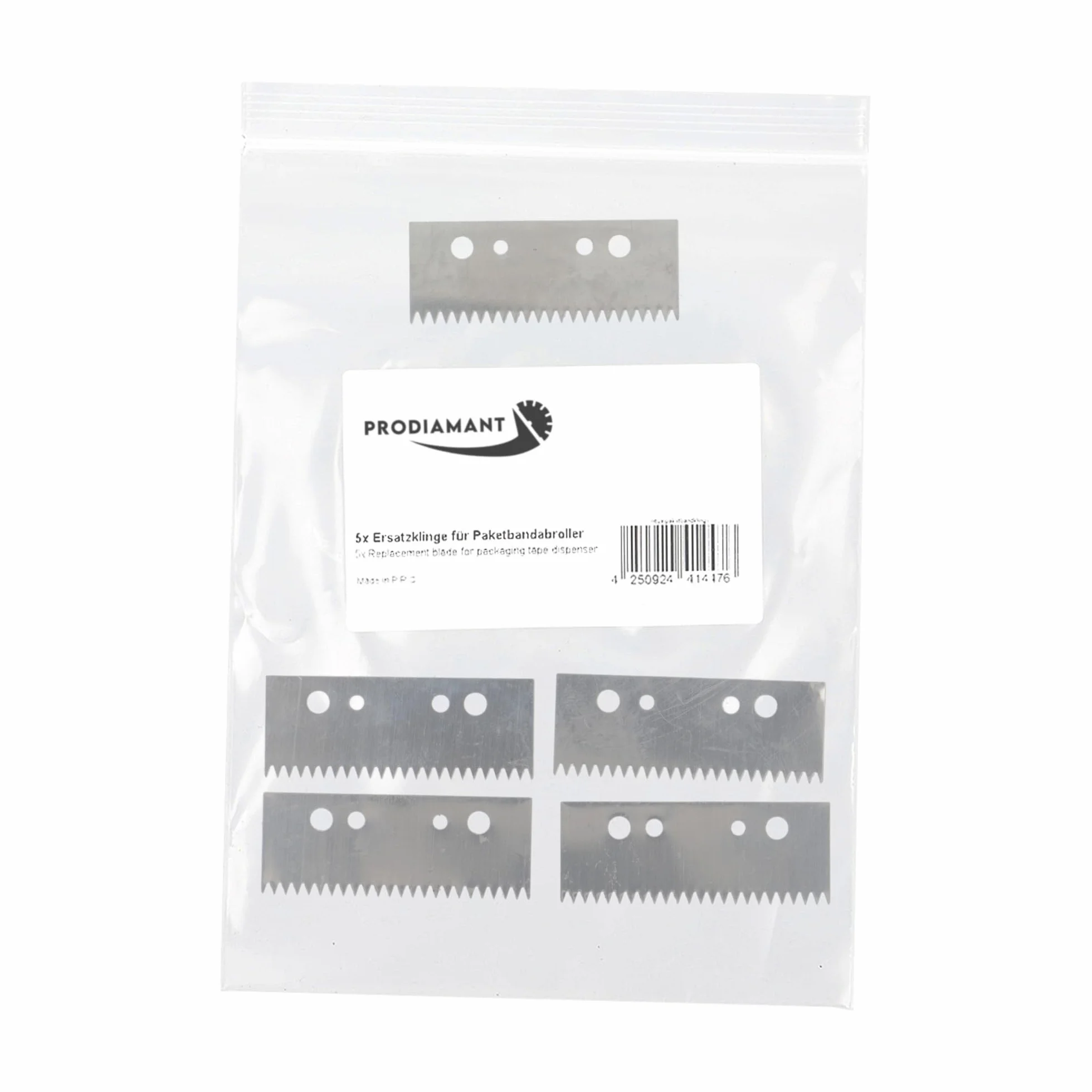 Confezione da 5 lame di ricambio per distributore manuale di nastro adesivo da 50 mm