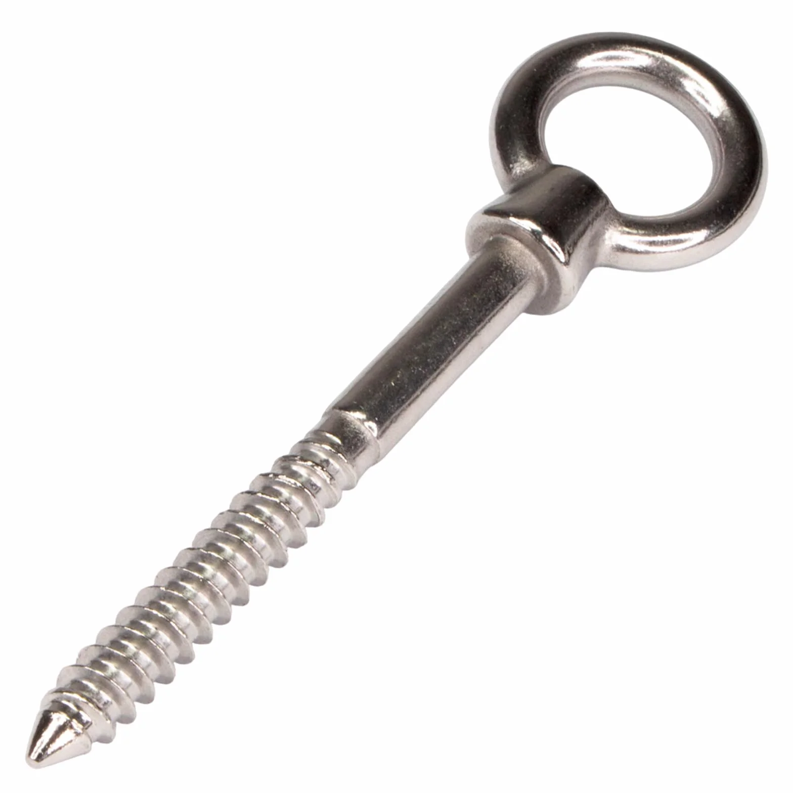 PRIOstahl Bullone oculare con filettatura in legno, vite ad occhiello, dado ad anello, bullone – Dimensioni: 10 x 100 mm, 2 pezzi per il fissaggio per legno, muratura, fune metallica antiruggine in