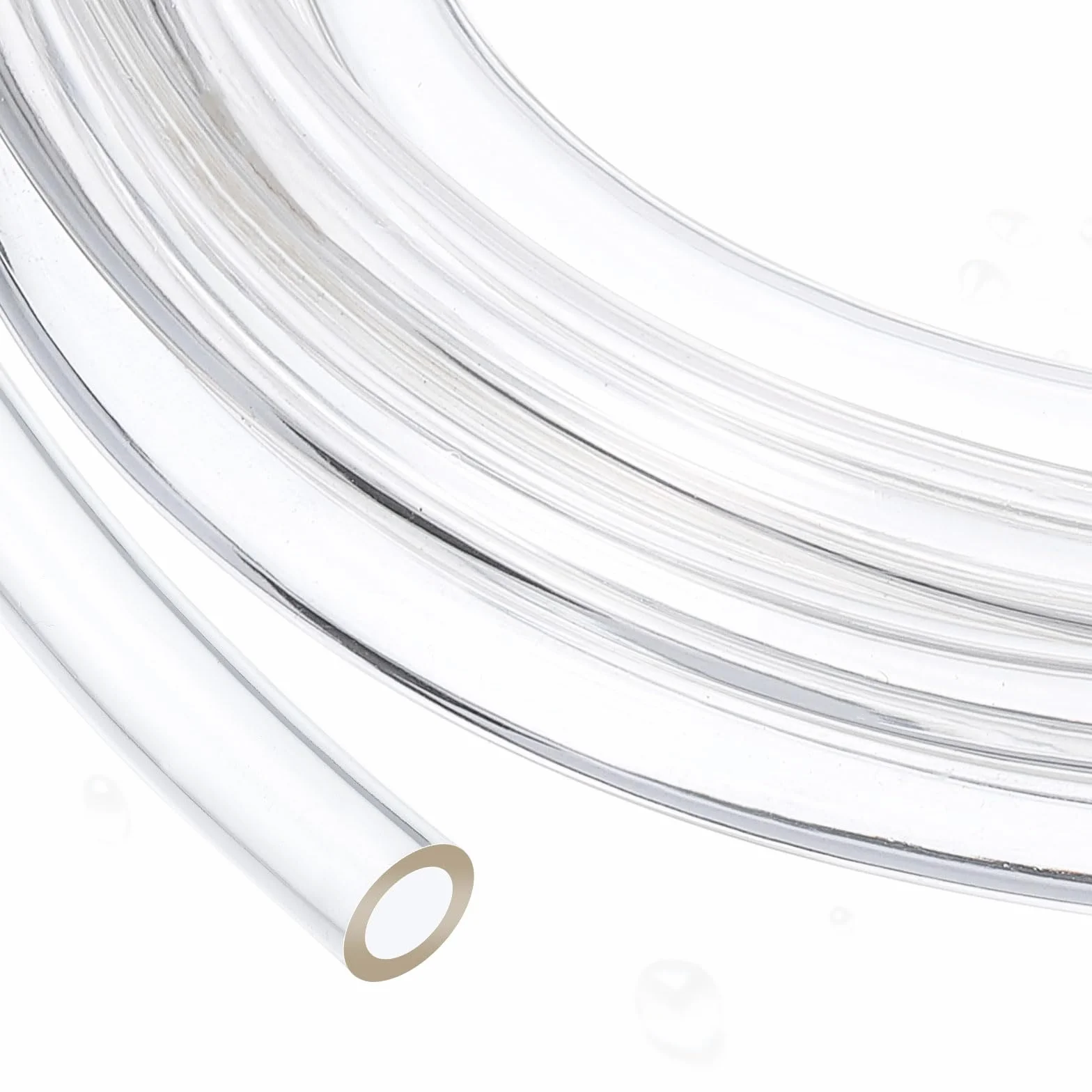 QUARKZMAN Tubo in PVC, 2mm ID x 3mm OD - 13 Piedi di Lunghezza Tubo Acqua Trasparente in Vinile Chiaro, Tubo Acqua Flessibile Leggero in Plastica per Acquaponica, Tubo Aria, Irrigazione