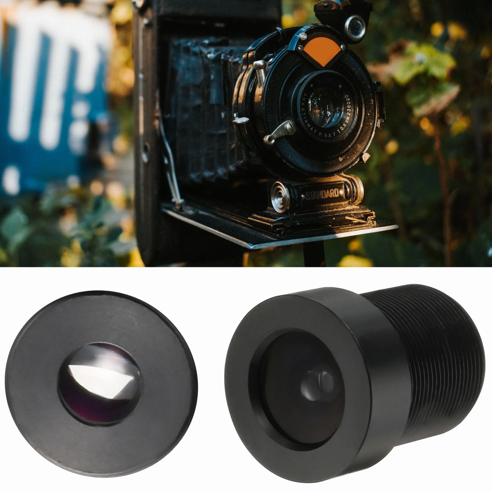 QUARKZMAN 3,6 mm CCTV Fotocamera Lenti 720p F2,0 FPV Grandangolo Sicurezza Fotocamera Lenti M12 Filettato Dia per IP Camera Panoramica Nero