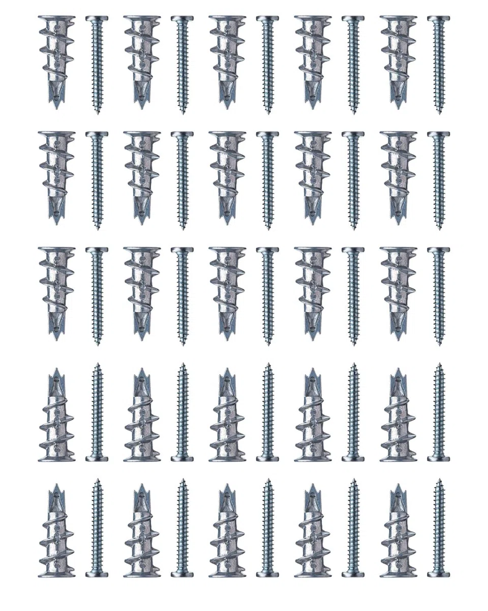 50 pezzo tasselli per cartongesso- tasselli per cartongesso autoforanti, tasselli autobloccanti,tasselli predisposti per cartongesso, pietra, mattoni, cemento, cartongesso