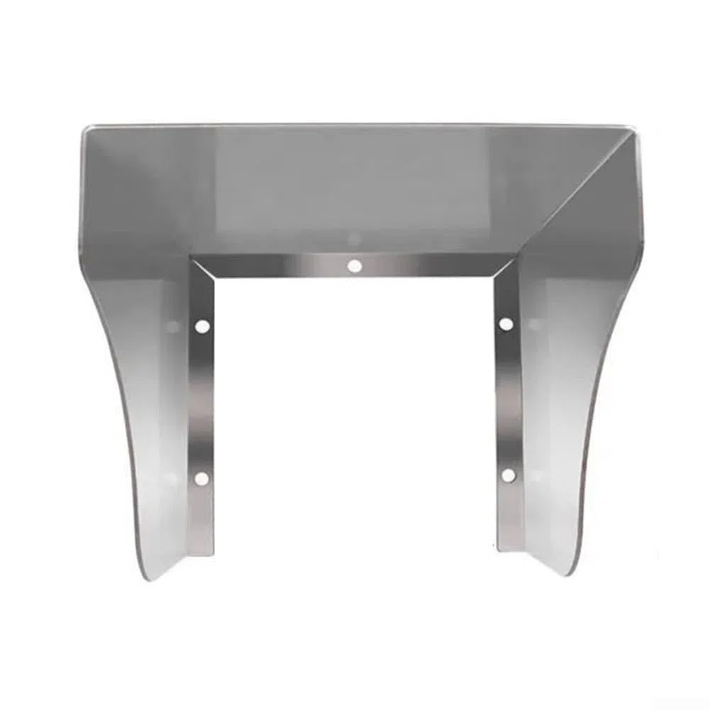 Copertura antipioggia in acciaio inox per campanello e citofono, impermeabile, in metallo, per telecamere, campanelli e citofono (125 mm)