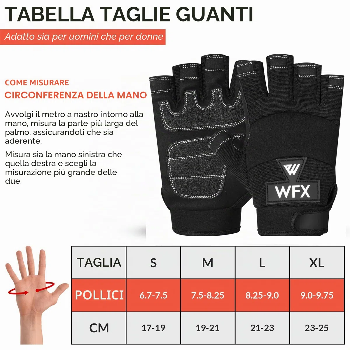 WESTWOOD FOX GEAR Guanti Resistenti Senza Dita, Guanti protettivi da Lavoro, Palmo Imbottito, Mezze Dita Nere (Grande)