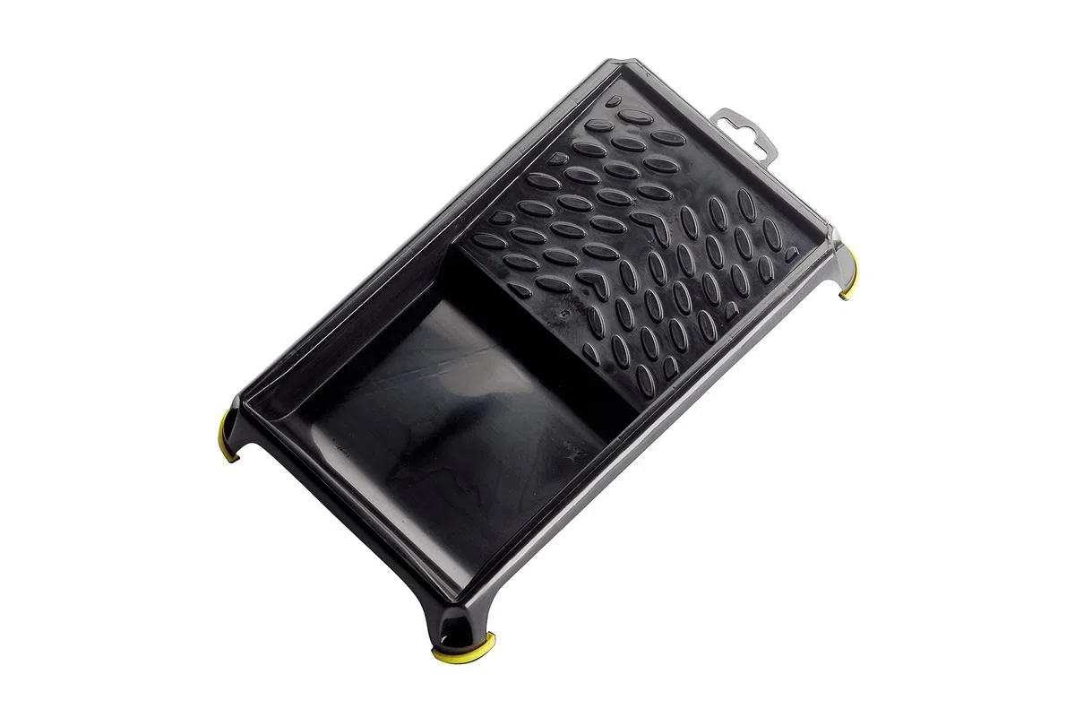 Savy 5001007 vassoio a vernice nero antiscivolo piatto per rullo 120 mm