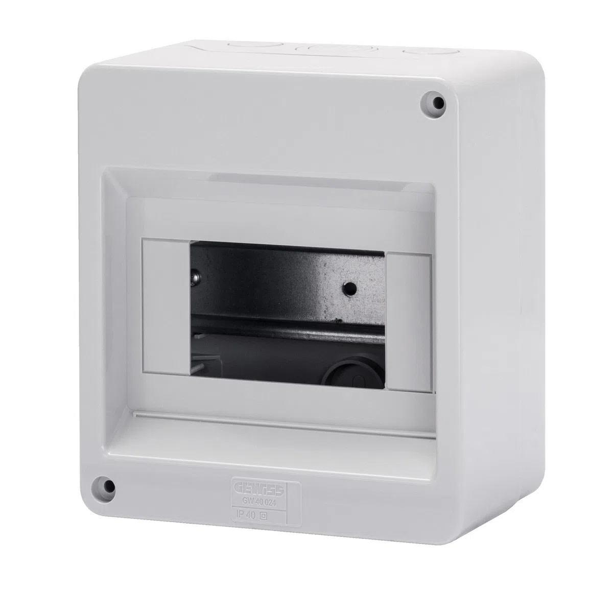 Gewiss Centralino Protetto Senza Porta Pareti con centrini di foratura predisposto per alloggiamento morsettiere IP40 (GW40024-6 Moduli)