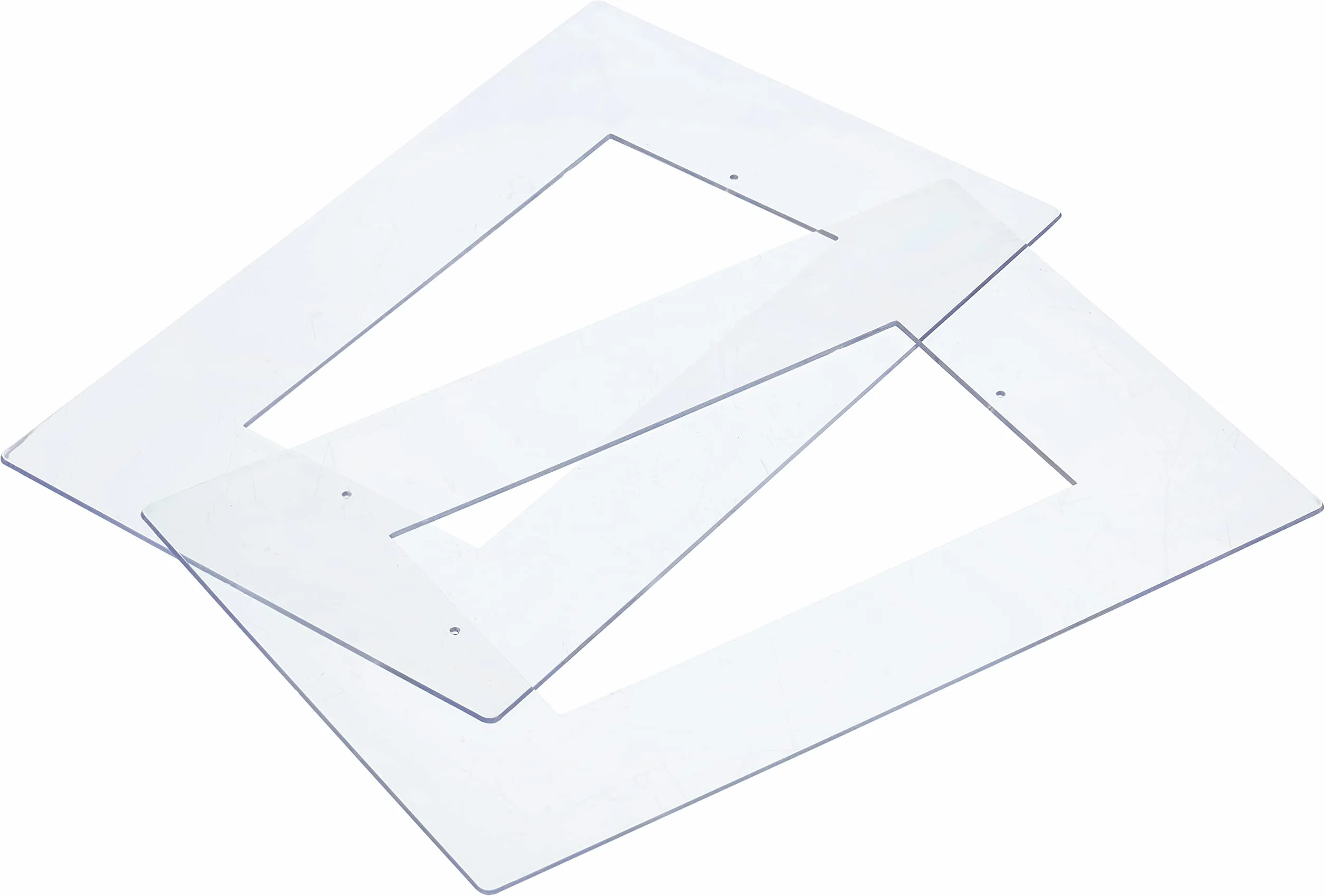 Unitec 40661 2 Protezioni per Carta da Parati, Trasparente, Set di 2 Pezzi, 22 cm lunghezza