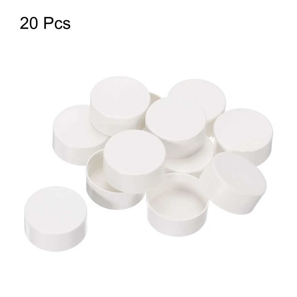 QUARKZMAN Copritubi Pvc, Tappi Terminali per Tubi, Tappi Terminali Interni Pvc da 32 Mm, Tappi Rotondi per Condotti Elettrici, 20pz