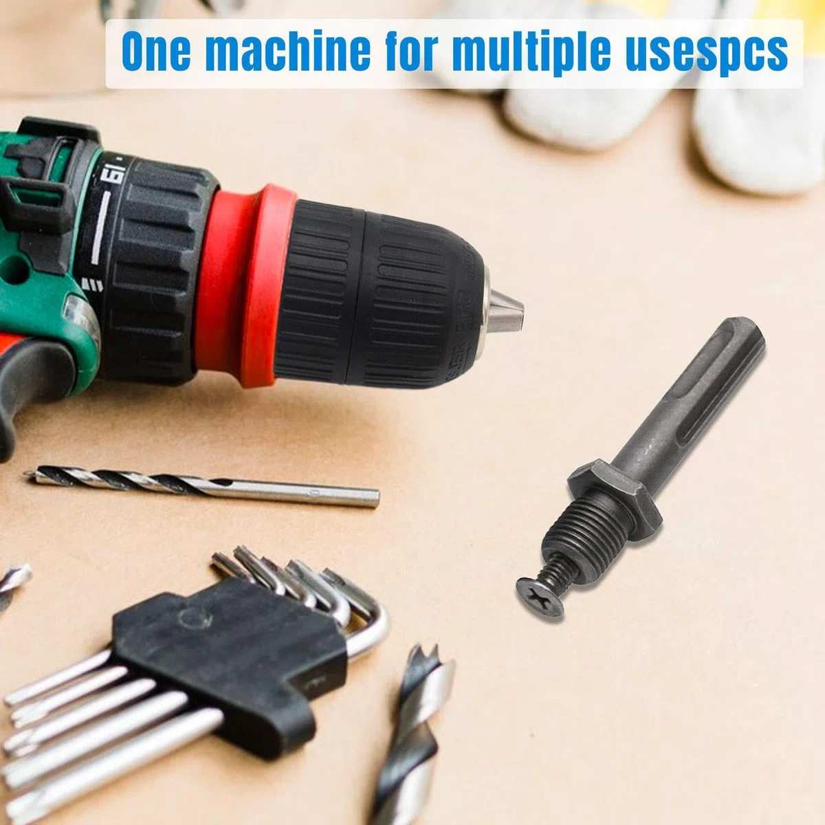 Mandrino Elettrico 2-13 mm, Adattatore di Mandrino, Accessori per Trapano Elettrico, Strumenti Pratici, Installazione Rapida