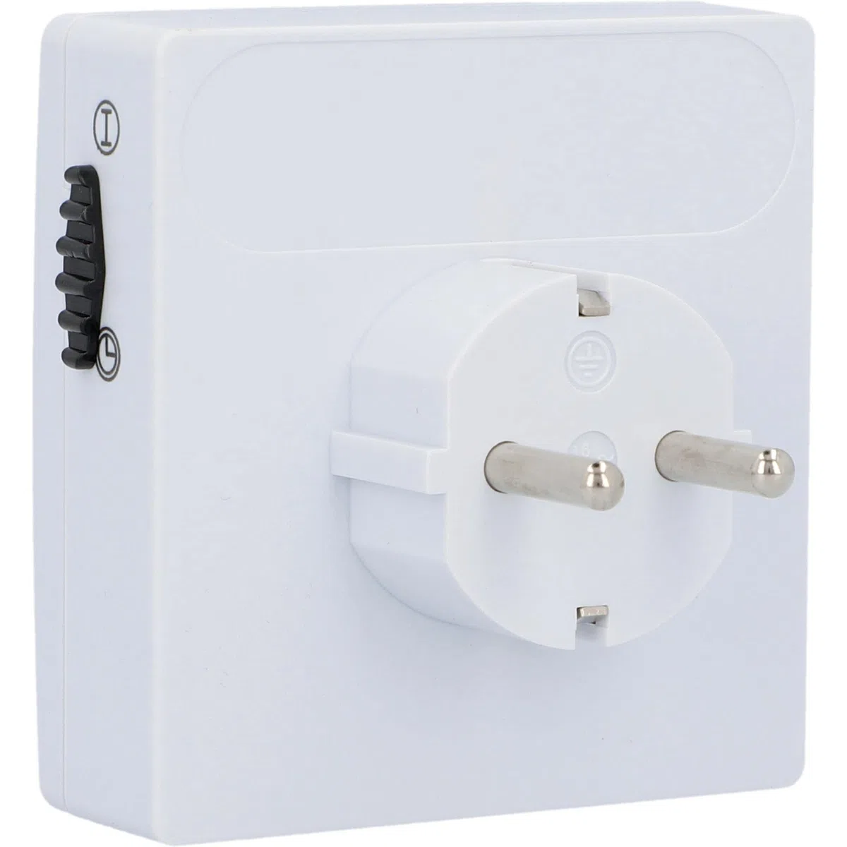 UNITEC Timer giornaliero meccanico per interni IP20 attraente forma quadrata analogica bianca 15 minuti di distanza regolabile
