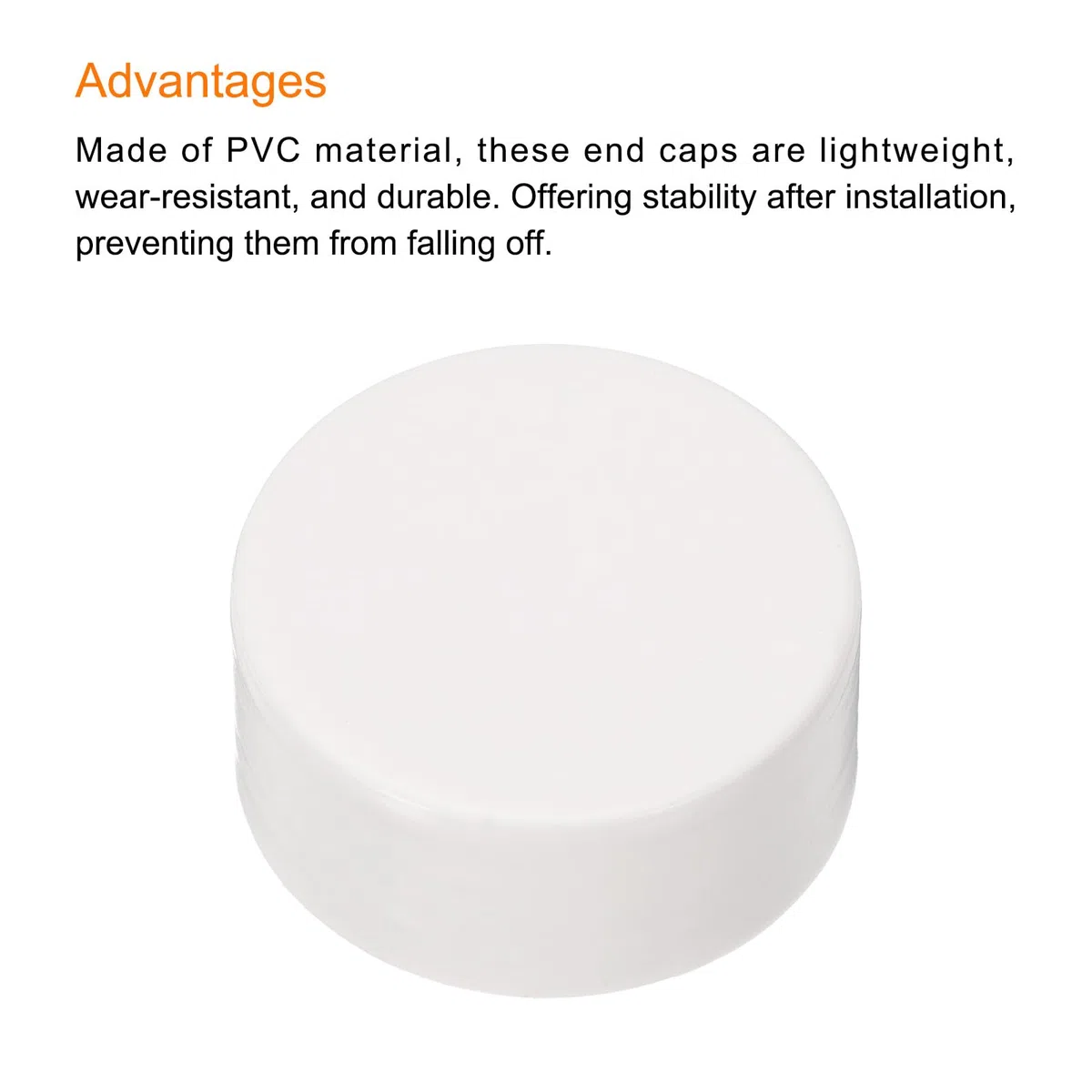 QUARKZMAN Copritubi Pvc, Tappi Terminali per Tubi, Tappi Terminali Interni Pvc da 32 Mm, Tappi Rotondi per Condotti Elettrici, 20pz