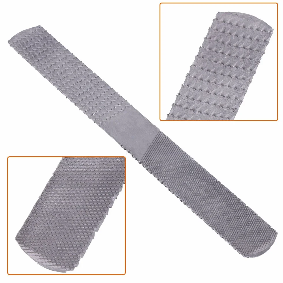 4 in 1 Acciaio Raspa Lima legno 8 pollici Raspa File di Legno Mezza Tonda a Mano Mile Lavorazione del Legno Carving Raspa Grossolano Strumento