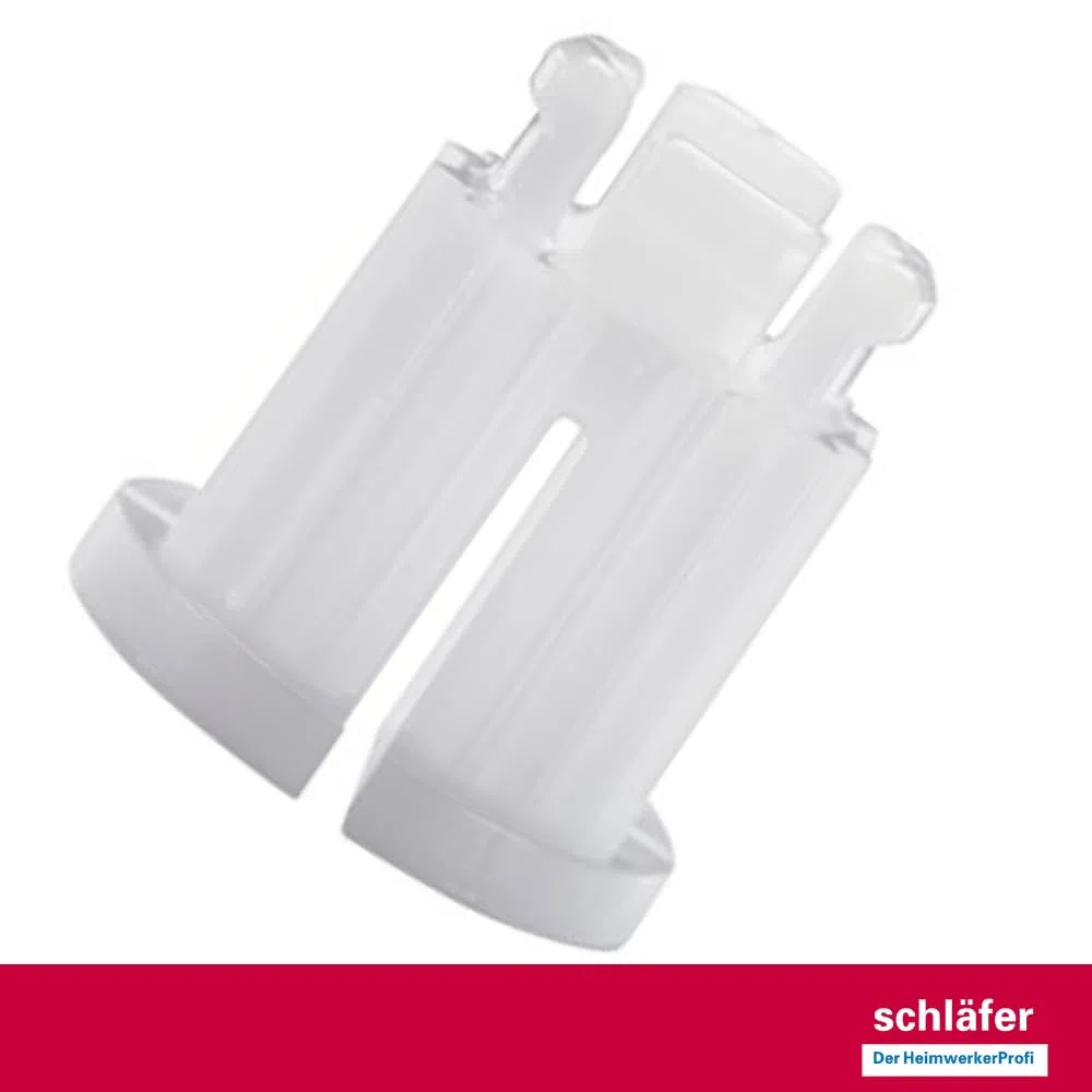 Schläfer 451415 | Inserto a scatto in Plastica brocciato 13/20 per Manopola Rubinetto Set di boccole per Vitone 1/2". Adatto per Rubinetteria del Bagno e della Cucina con due Maniglie. Conf. 4pz.