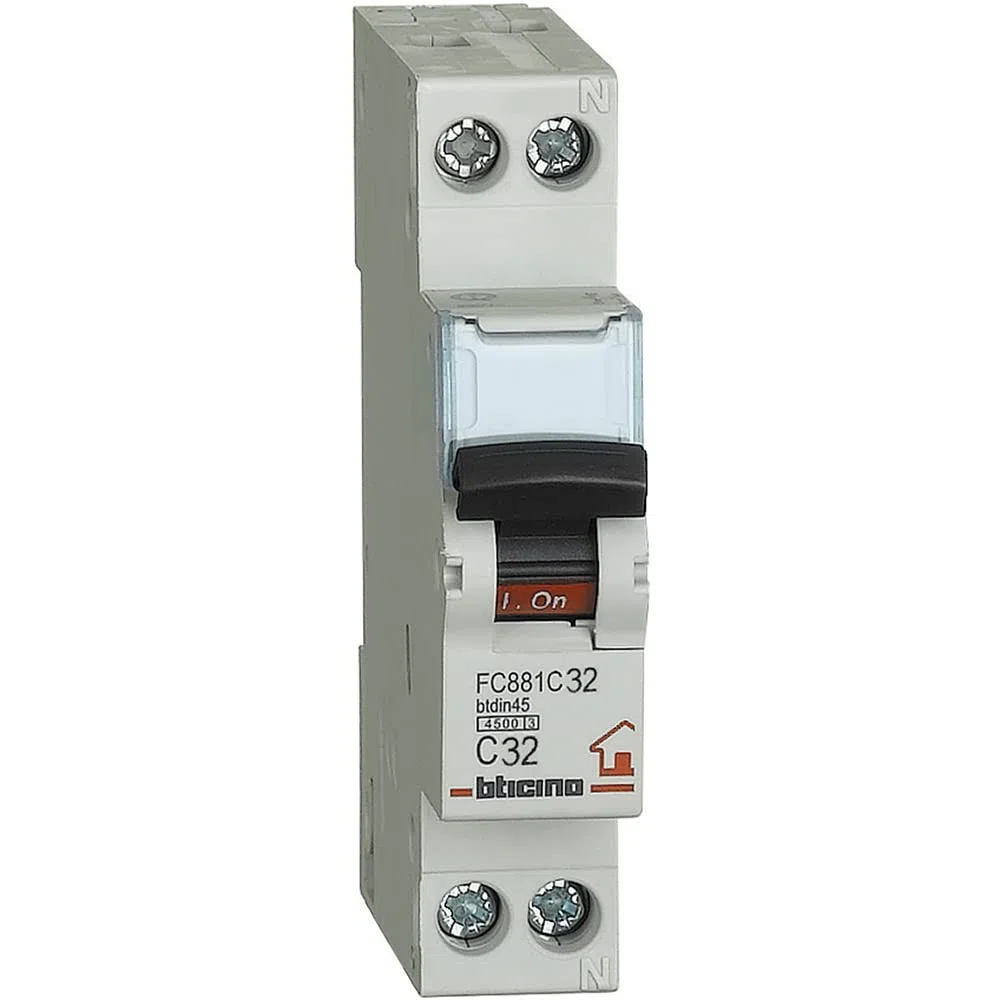 BTicino FC881C32 Interruttore Magnetotermico C32 1P+N 1M 4.5kA