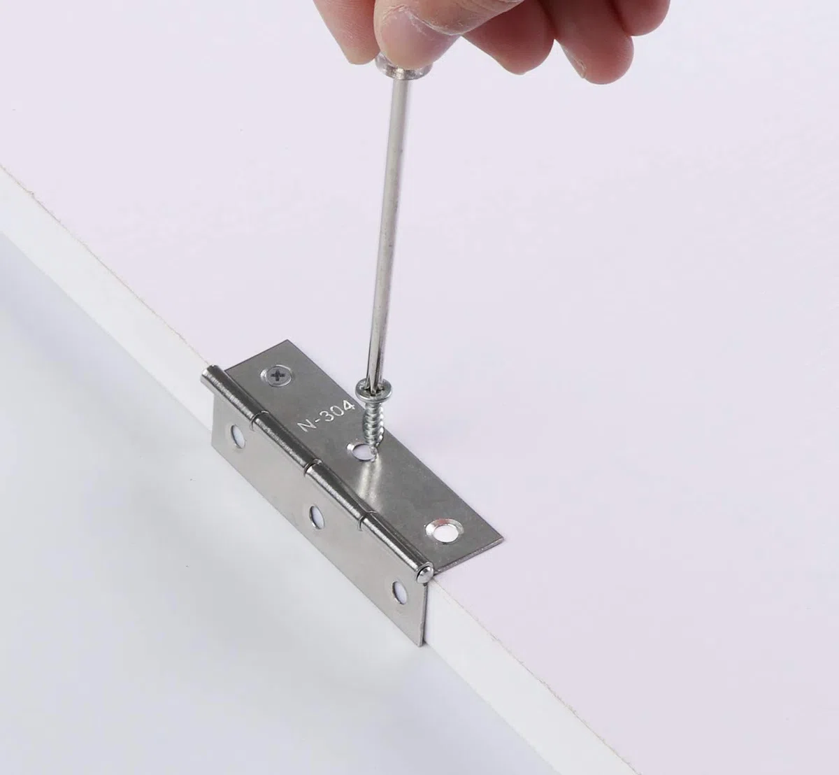 Anstore Cerniere Pieghevoli da 67x42x1cm in Acciaio Inox - Set 10 Pezzi con 60 Viti 15x3mm per Porte Interne, Legno, Finestre, Armadi, Scatole