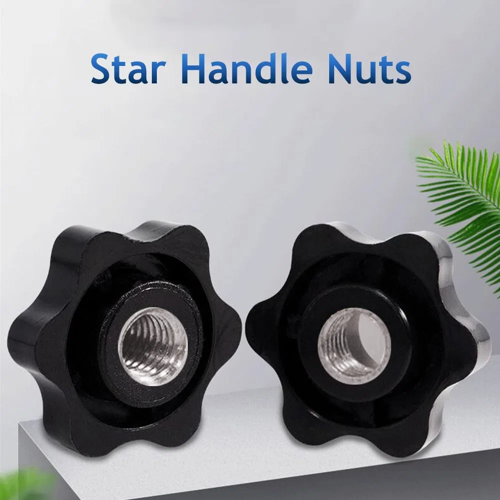 Manopola di Serraggio, Manopole a Stella M12, Stella Testa Serraggio Dadi, Dado con Impugnatura a Stella, Manopole a Forma di Stella, Manopola Stella, Manopola di Bloccaggio, per Meccaniche, Industria