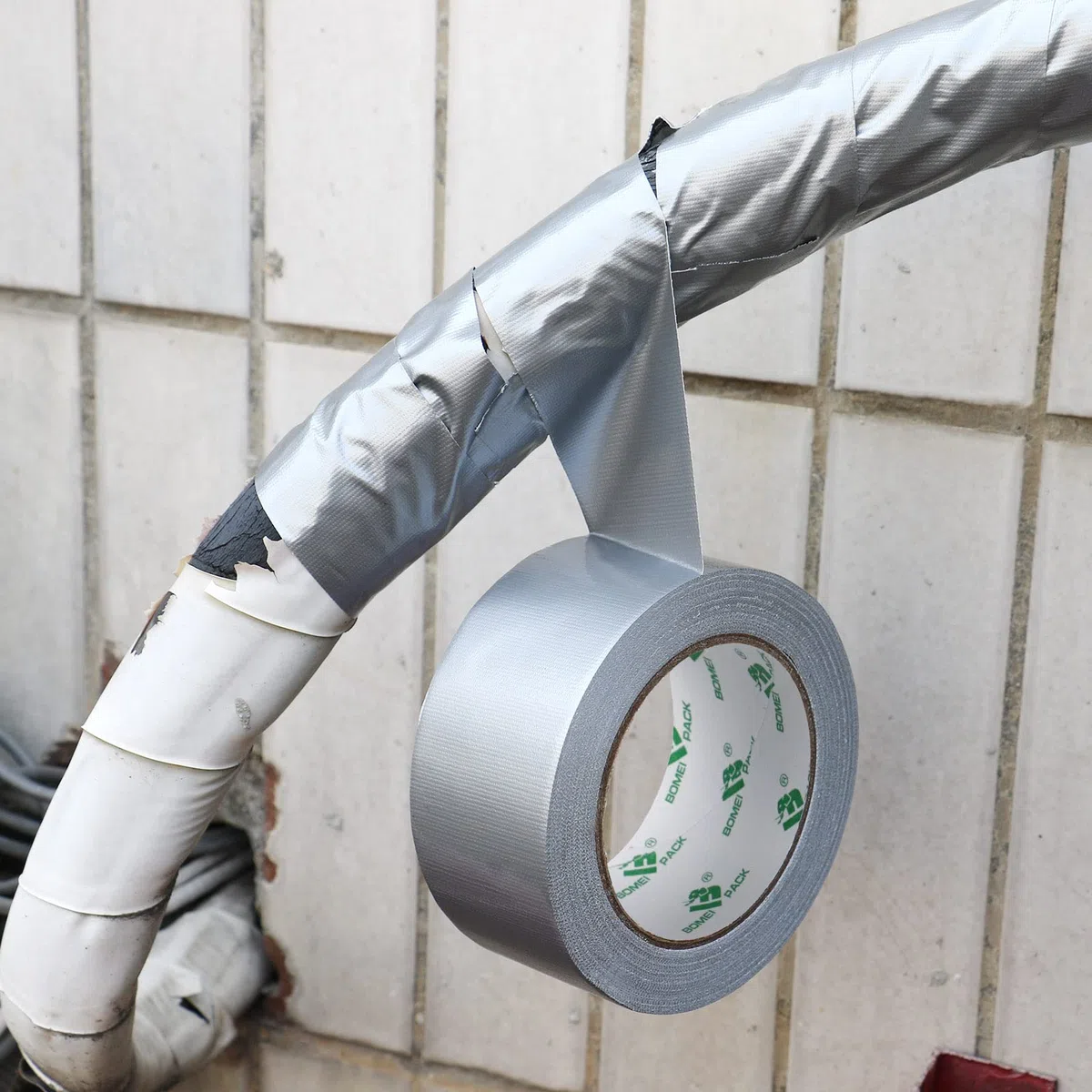 BOMEI PACK Nastro Adesivo Extra Forte, Nastro Telato Nero, Duct Tape 3 Rotoli 50 mm x 40 m per Lavori di Riparazione, Fissaggio, Sigillatura, Etichettatura e Ristrutturazione (GRIGIO)