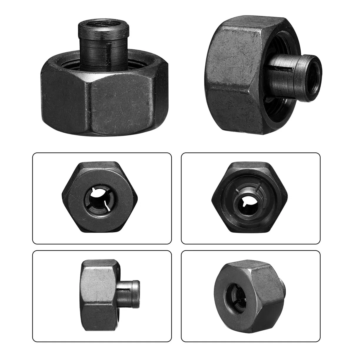 Genmitsu Set di 4 pinze per fresatura superiore da 1/8″ a 5/16″ accessori per fresatrice di bordo, macchina CNC e driver