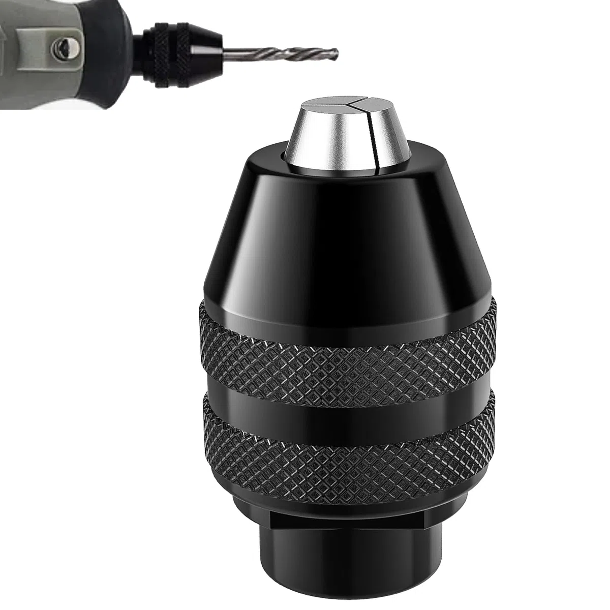 4486 Mandrino per Applicabile a per Dremel,mandrino sds,mandrino trapano mandrino per avvitatore mandrino a sgancio rapido per ricambio 1/32-1/8,mandrino a tre punte,accessori per trapano per