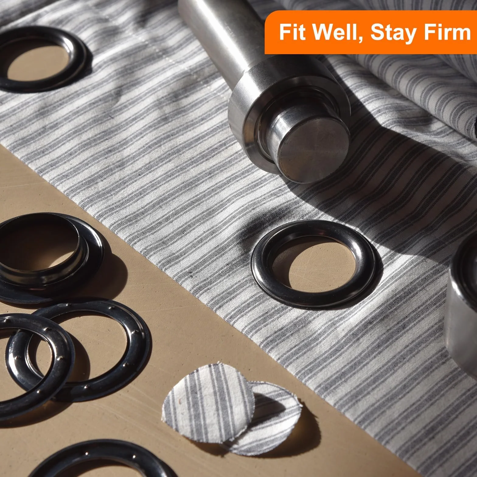 QUARKZMAN 20Set Occhielli per Teloni con Rondelle 12mm Occhiello Strumento Metallici color Rame per Tende in Tessuti Cinture in Pelle Scarpe Borse DIY, Oro (Perforatrice Non Inclusa)