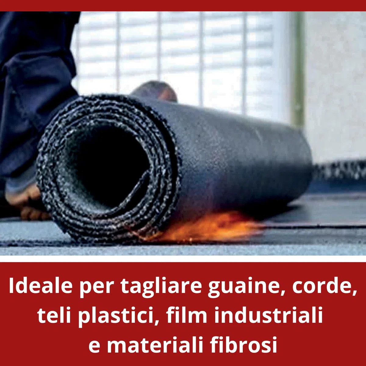 MASTERBRICO Cutter a Uncino Professionale Maxi Mass 170 mm – Lama Ultra Affilata in Acciaio al Manganese da 0,8 mm, Ideale per Guaine, Cordami, Imballaggi, Agricoltura, Edilizia