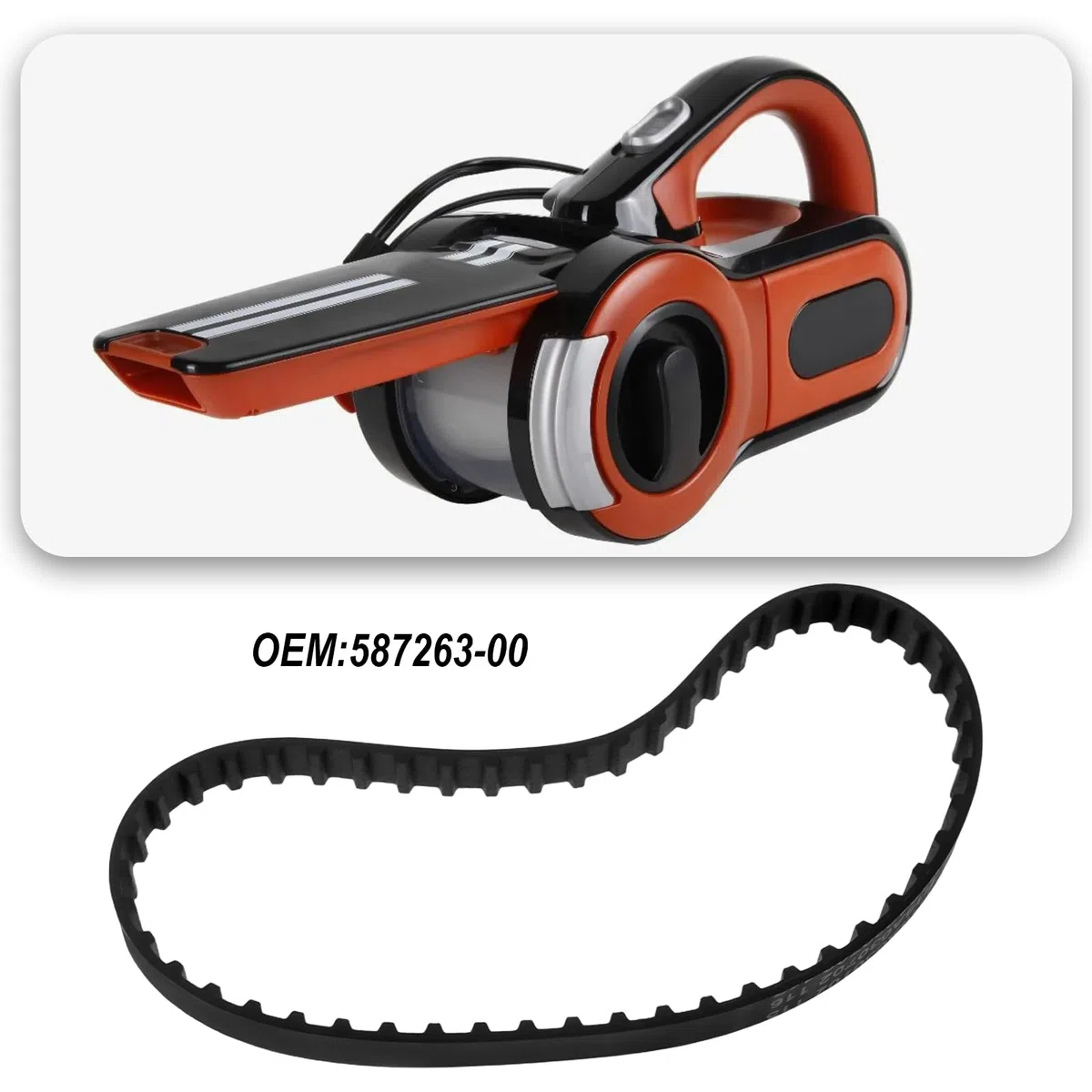 2x Cinghia Di Ricambio Per Levigatrice 254x7,9mm 587263-00 Compatibile Con Black&Decker DS321 KA88 1-2 KA88 3 KA89A KA89E XTA80E 1-2