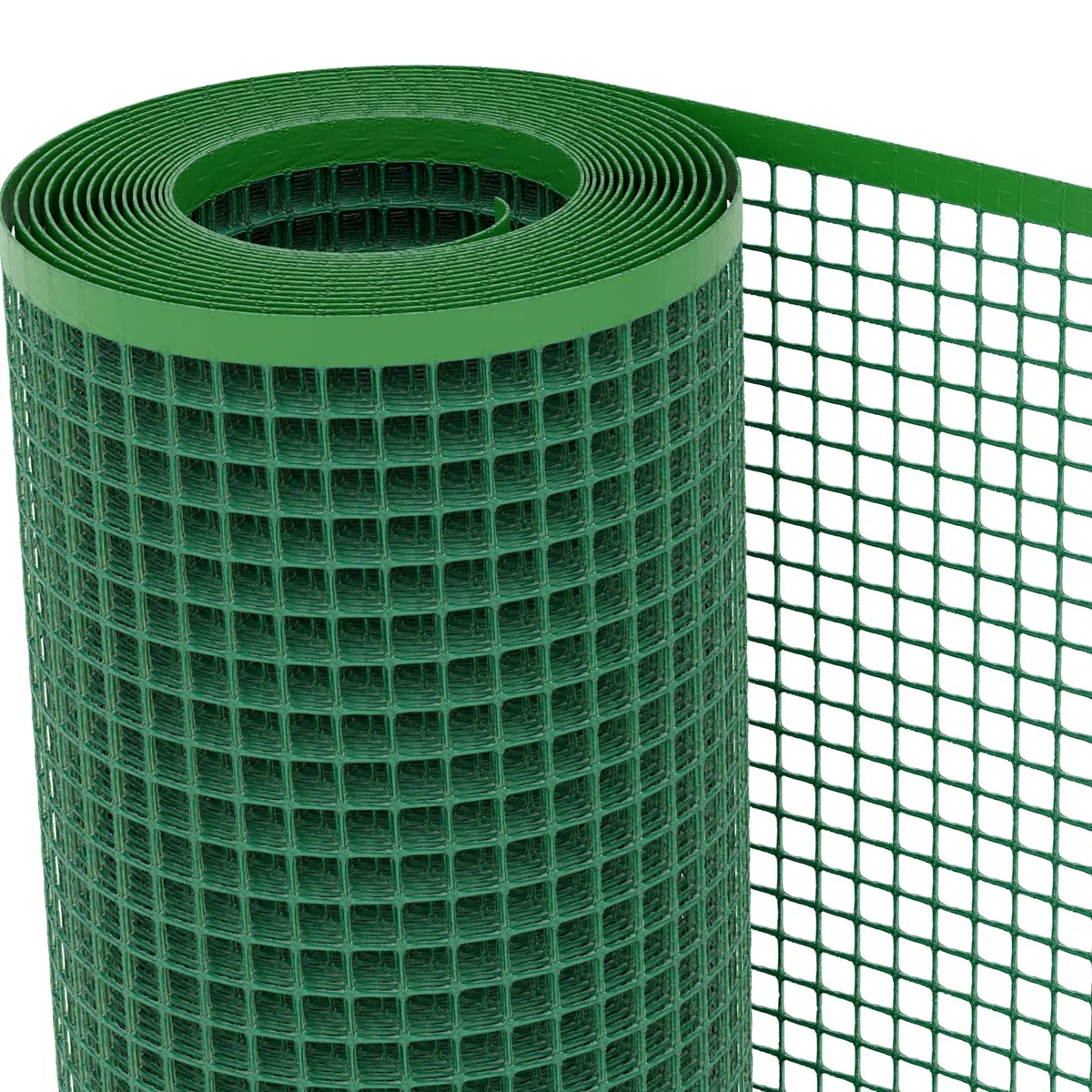TENAX Quadra 20 Verde 0,50 x 5 m, Rete Protettiva in Plasticaper Cancelli, Recinzioni e Balconi