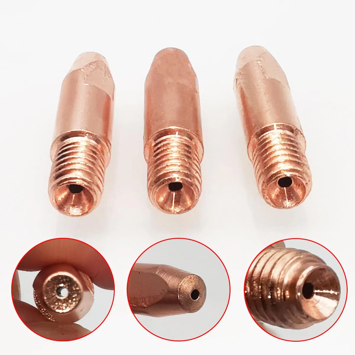 Ugello Punta Saldatura, Dujelixa Ugello Power da 1,0 mm, Ugello Saldatura Manuale 24KD, 15 Pezzi Ugello Saldatura Gas M6 Ugello Mig per Accessori Pistola Saldatura MIG/MAG 24KD Parti soggette ad usura
