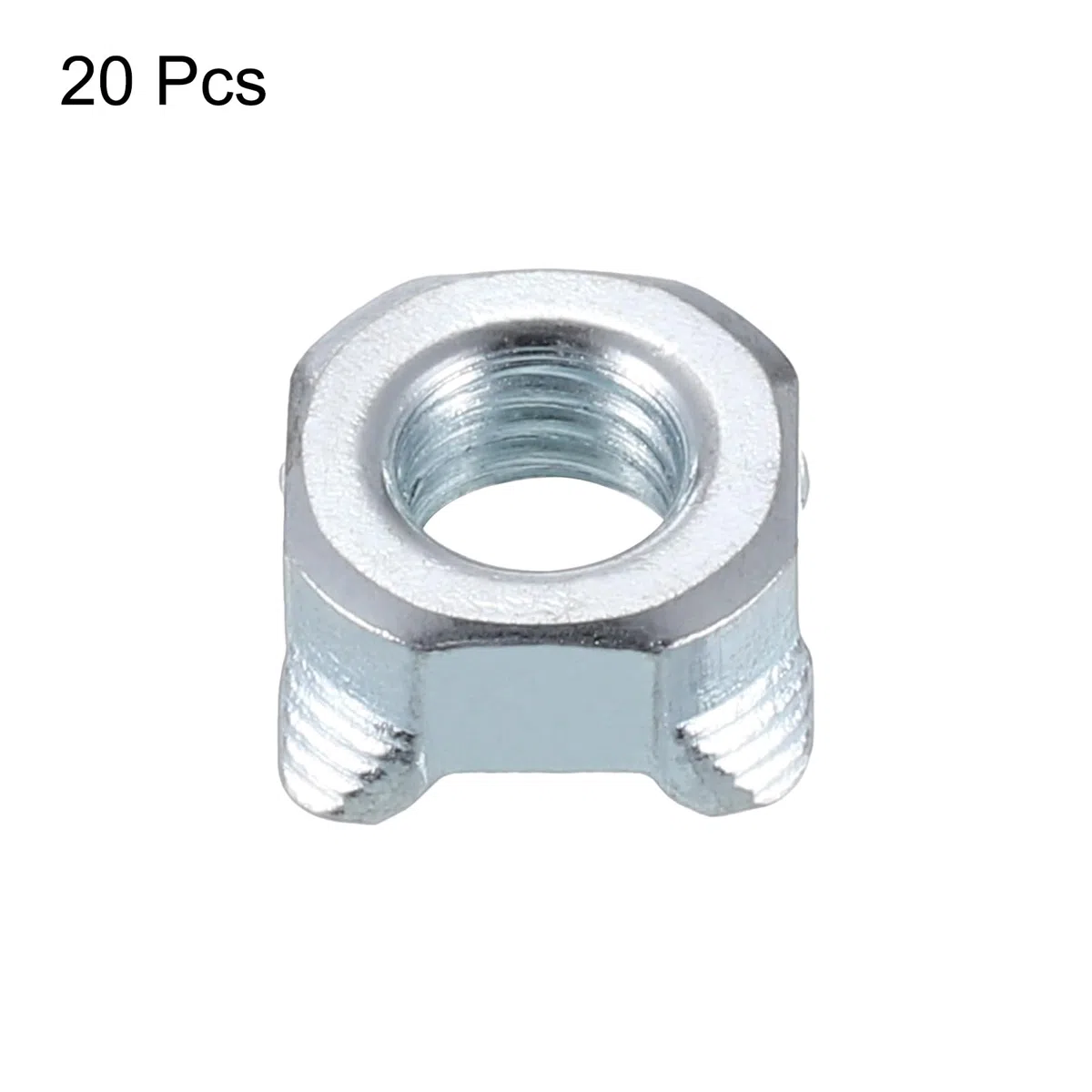 QUARKZMAN Dadi per Saldatura, M5 UNC Quadrati in Acciaio al Carbonio Vite Macchina Argento 20pz